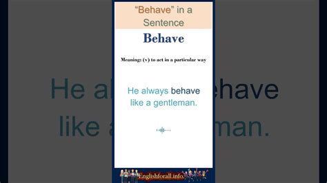 behaving 意味|what does behaving mean.